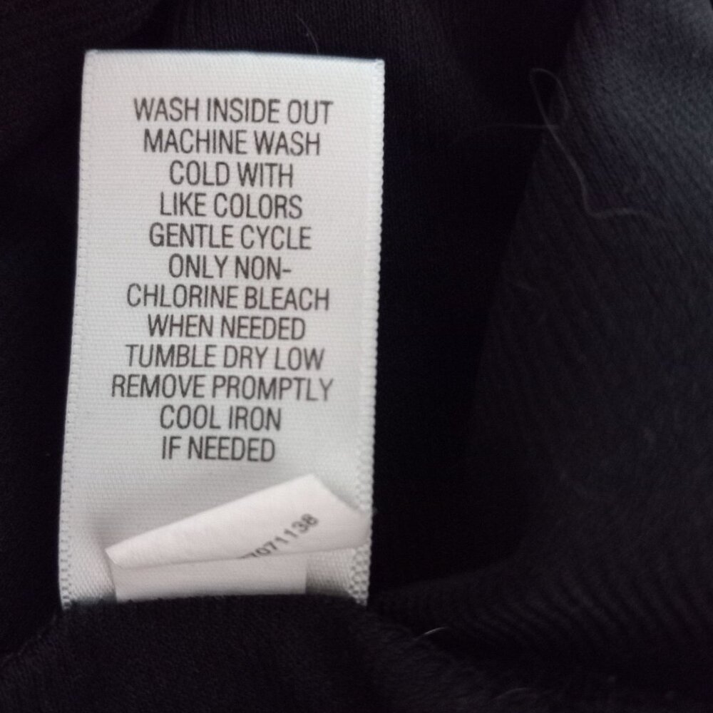 Dana Buchman L Top Womens Sleeveless Cowl Neck Black Lavender Abstract Print - Picture 9 of 9